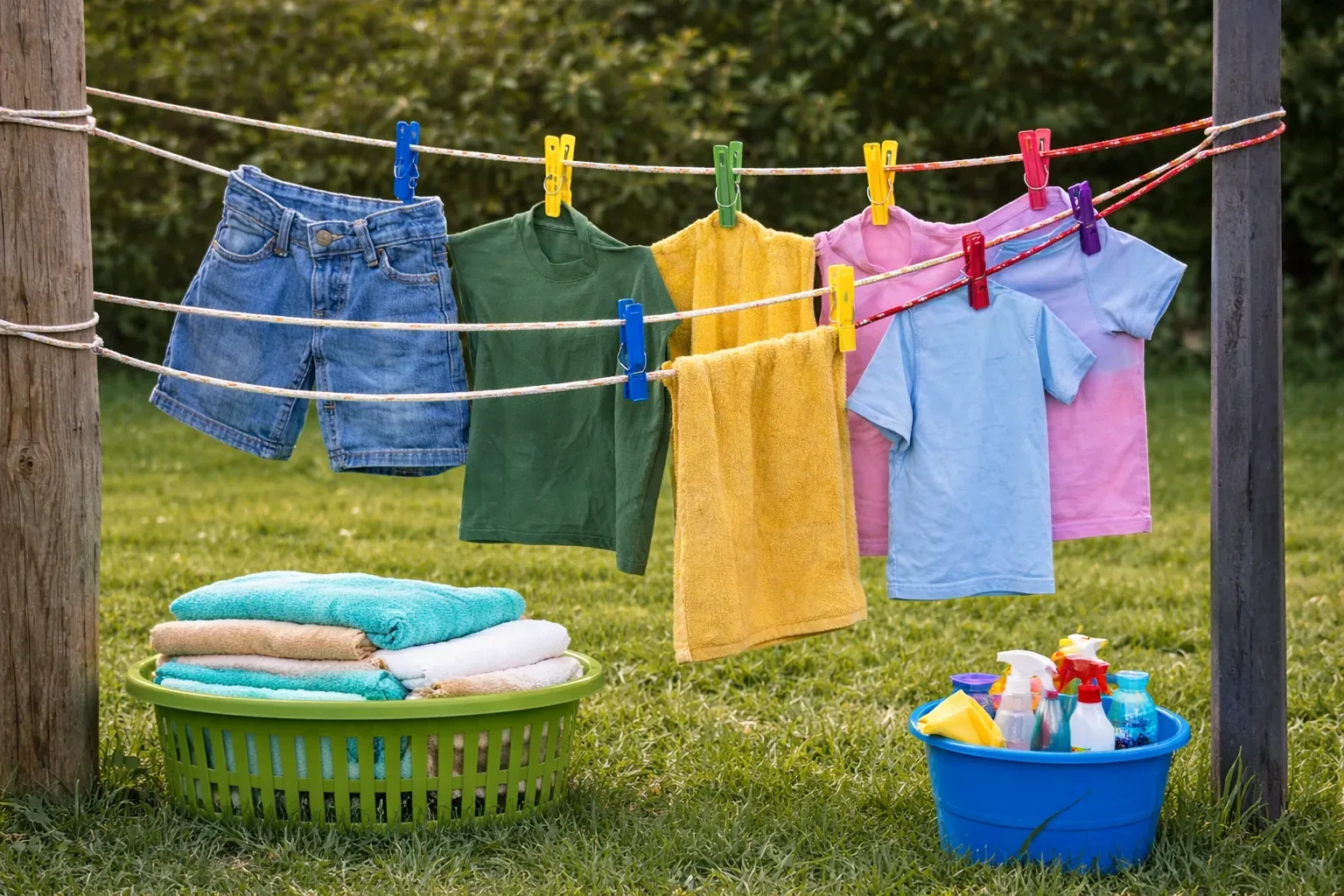 TRULIA Heavy-Duty Clothes Rope – Durable Outdoor Laundry Line