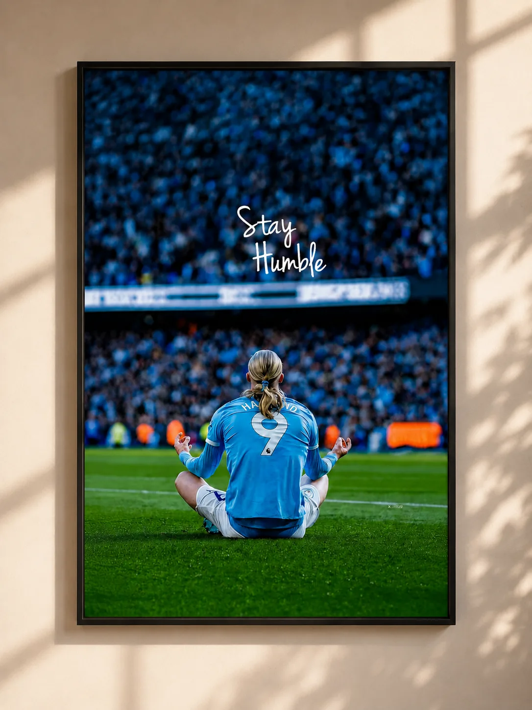 Erling Haaland “Stay Humble” Football Poster  A2 & A3