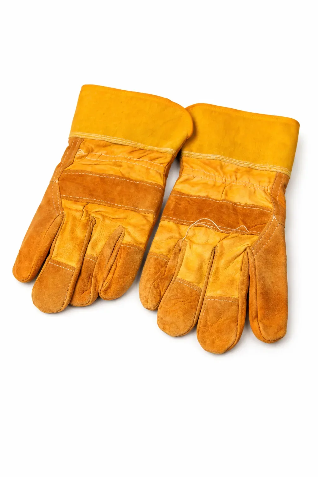 Heavy-Duty Leather Safety Work Gloves – Industrial & Welding Protection