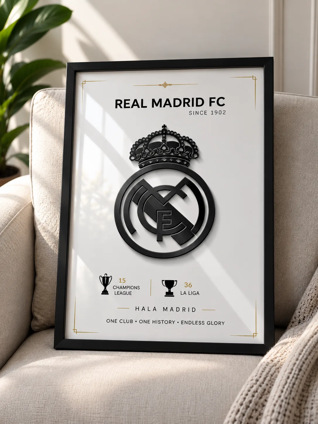 Real Madrid FC Premium Wall Frame – A2 & A3