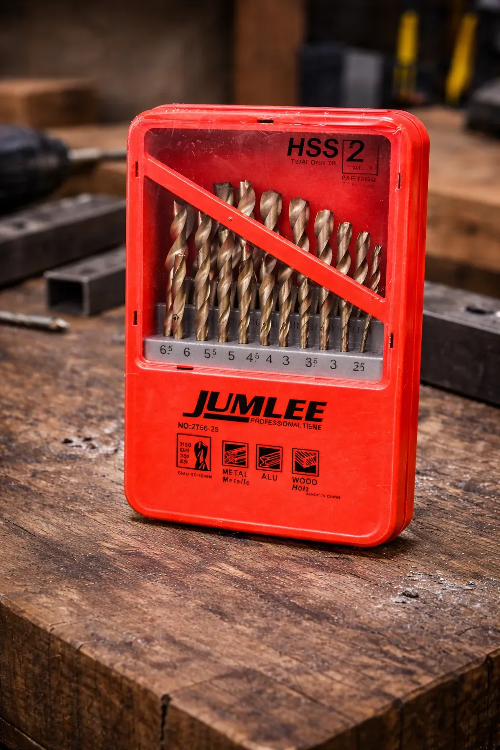 JUMLEE HSS Twist Drill Bit Set (2–6.5mm) – 13 Piece Professional Kit