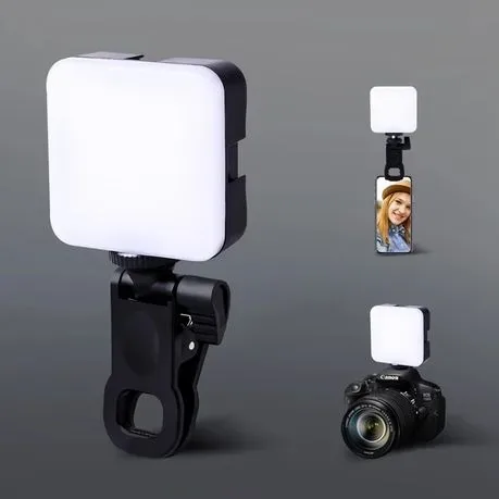 Portable Selfie Light with Clip for Live Streaming Taking Photos