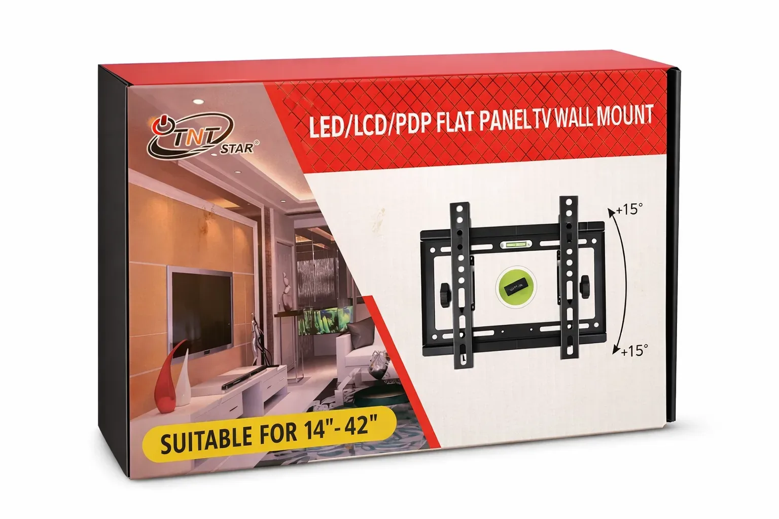 Universal LED/LCD Flat Panel TV Wall Mount Bracket (14–42 Inch)