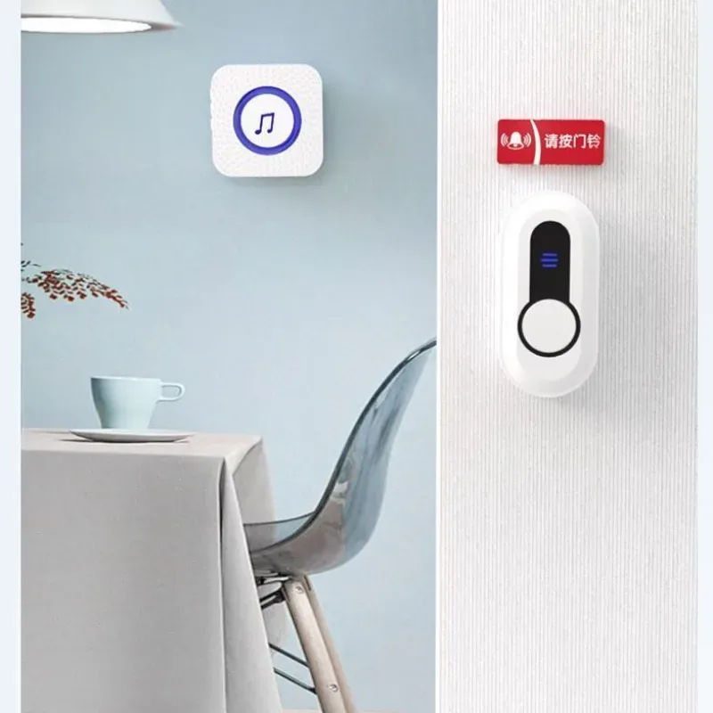 Wireless Smart Doorbell with Chime & LED Indicator