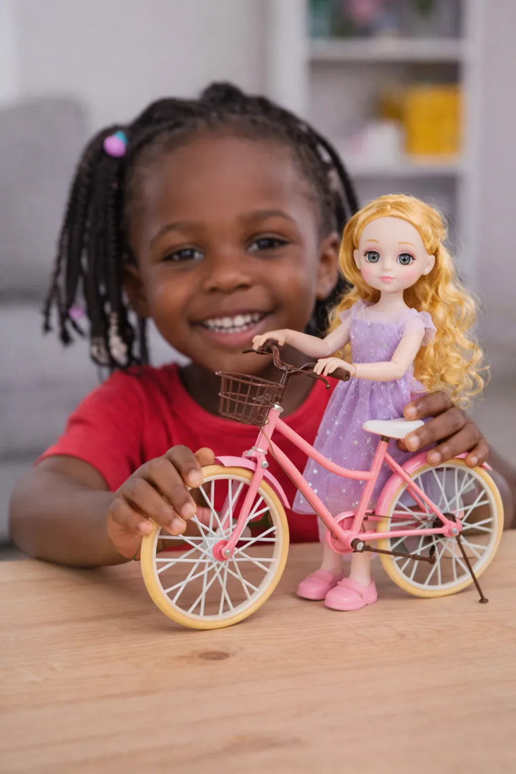 Sweet Ride Princess Doll with Pink Bicycle