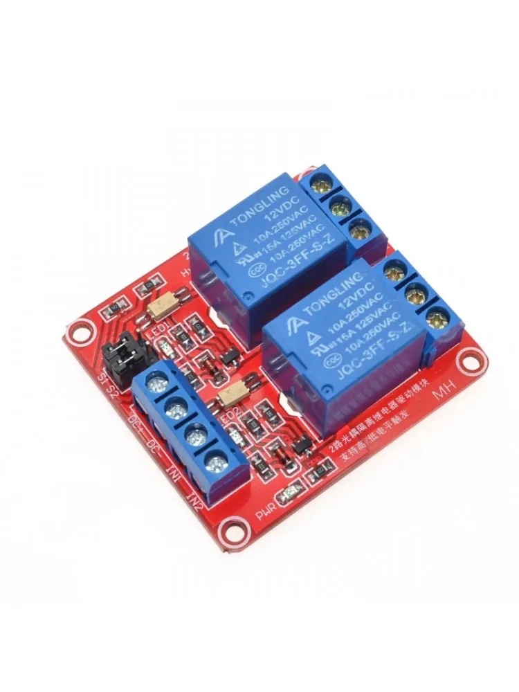 Two channel Relay DC 12V with Optocoupler