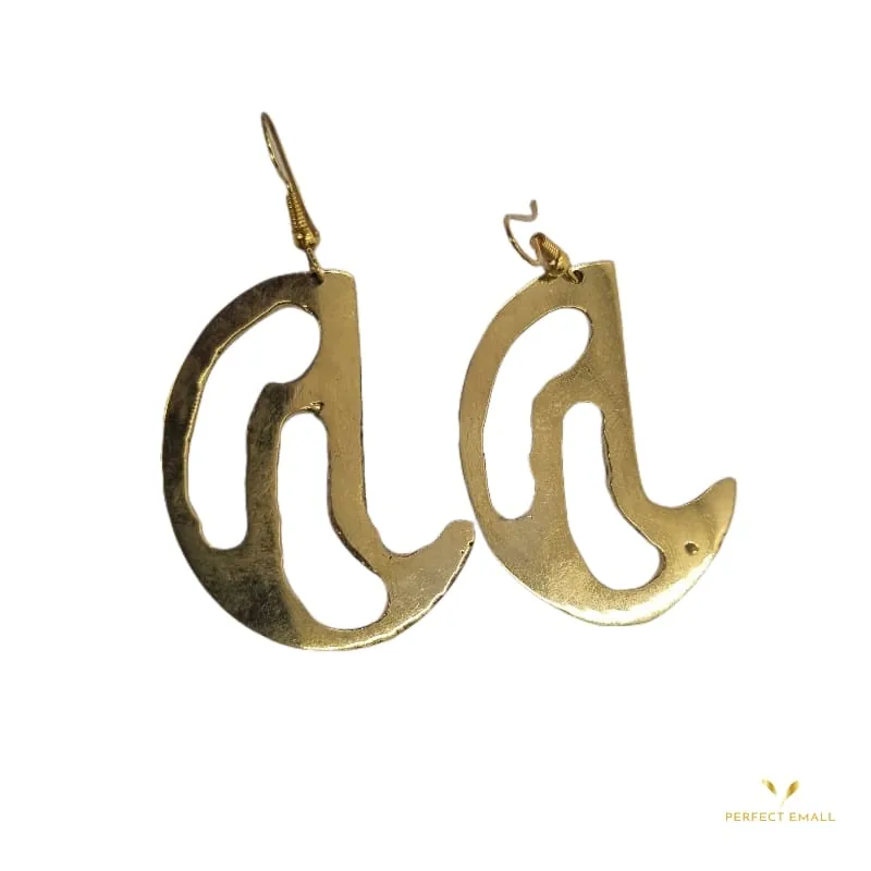 Moon Copper Earring