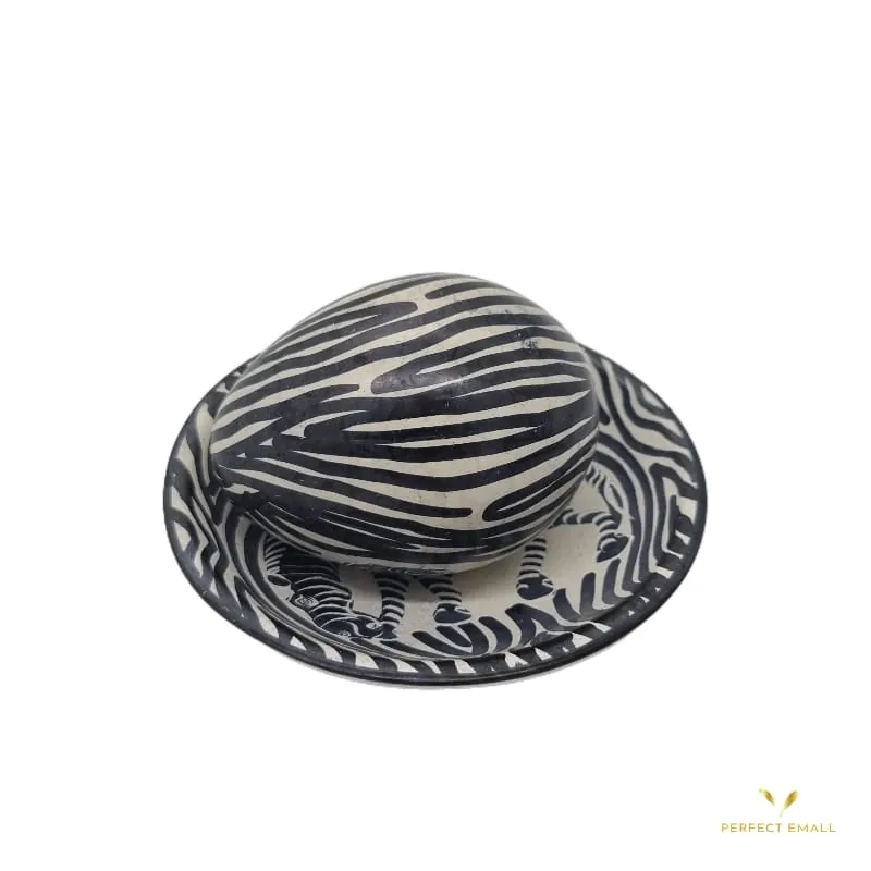 Colored Decorative Plate-Zebra