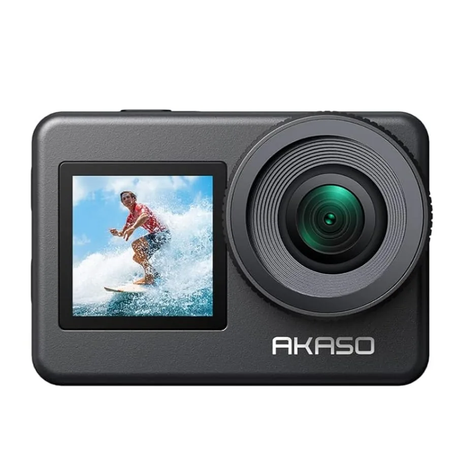 AKASO Brave 7 4K 30fps 20MP Waterproof Action Camera with Touch Screen &amp;amp; Front Display