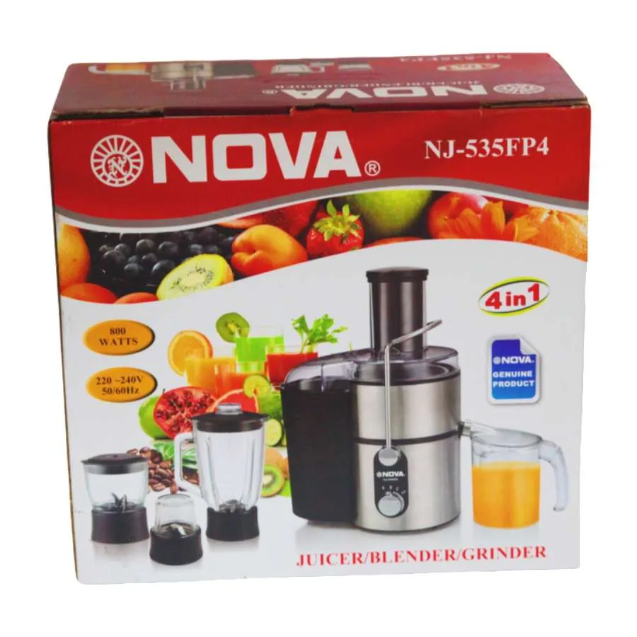 NOVA 4 IN 1 NJ-535FP4  Juicer Blender Powerful Machine