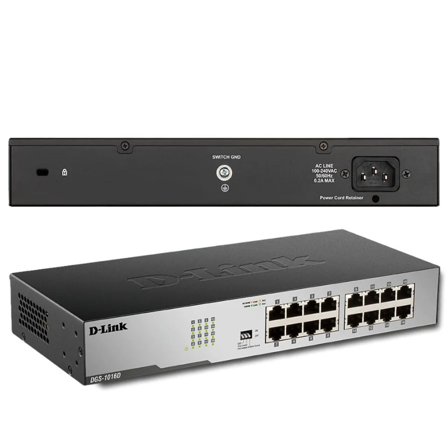 D-Link DGS-1016D 16-Port Unmanaged Gigabit Switch