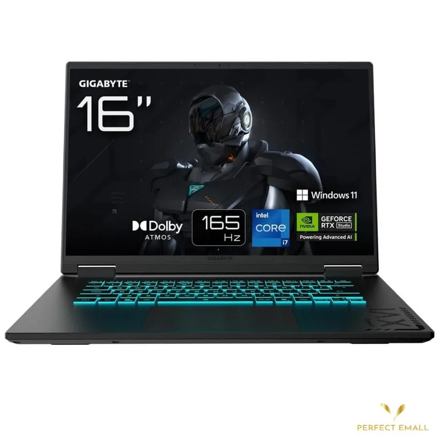Gigabyte A16 Gaming Laptop – 16" WUXGA, Intel Core i7-13620H, RTX 5070, 16GB RAM, 1TB SSD – Black