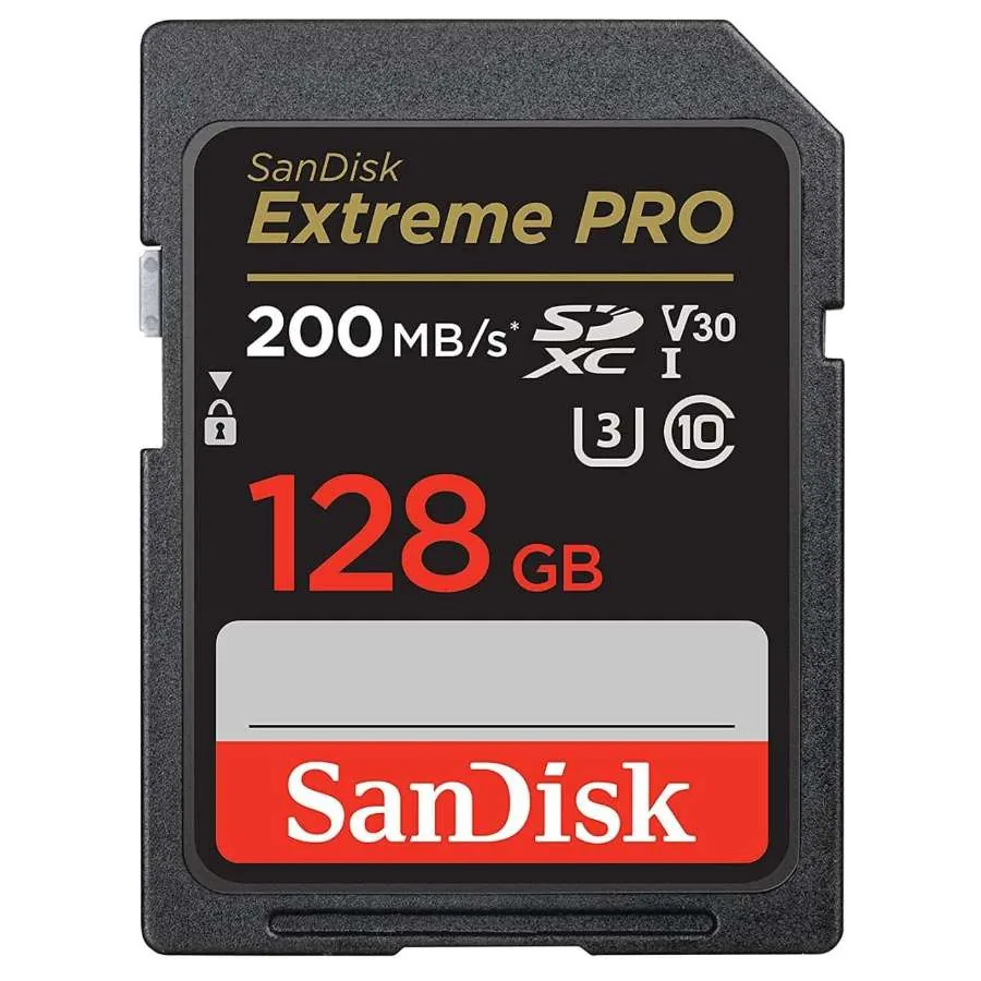 SanDisk Extreme 128GB microSDXC UHS-I Memory Card – Up to 200MB/s Read, 90MB/s Write