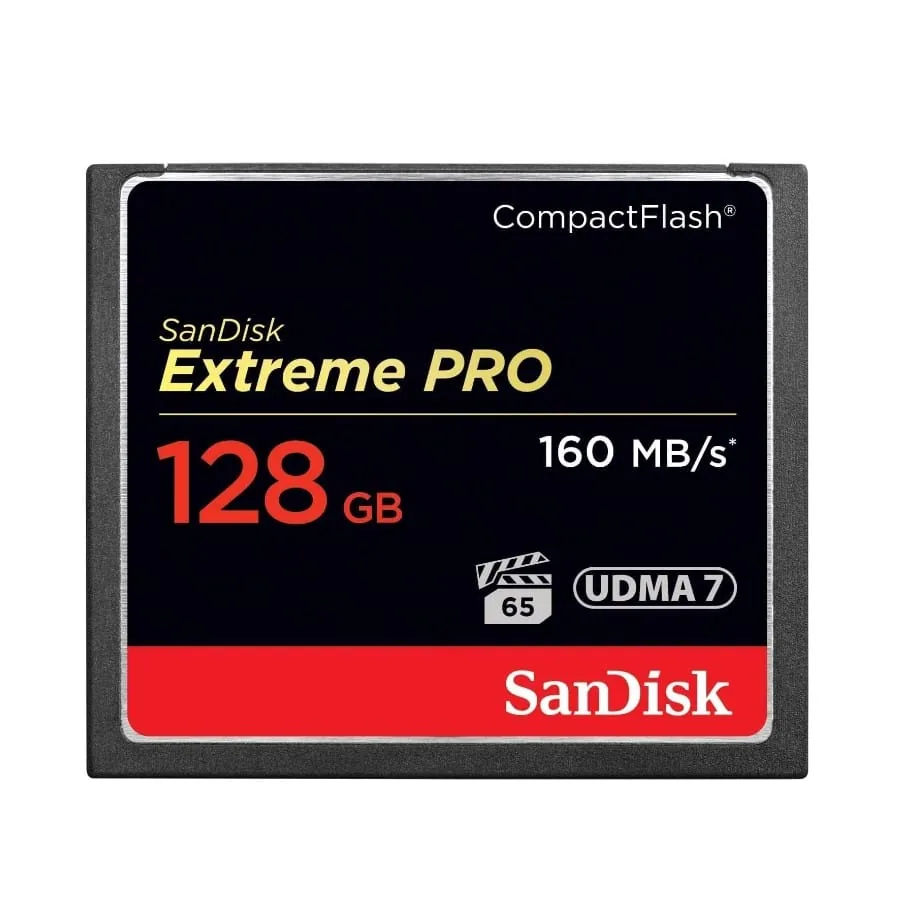 SanDisk CompactFlash 128GB Extreme PRO | 160MB/s | VPG-65 | UDMA 7