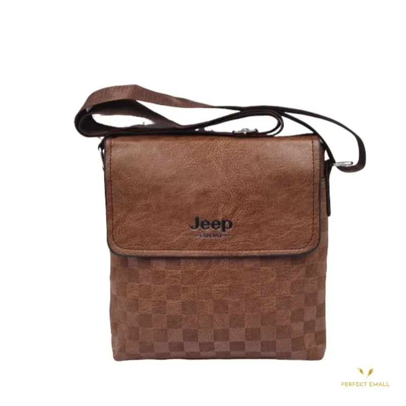 Jeep Buluo bag Leather Crossbody Bags Men Messenger Bag
