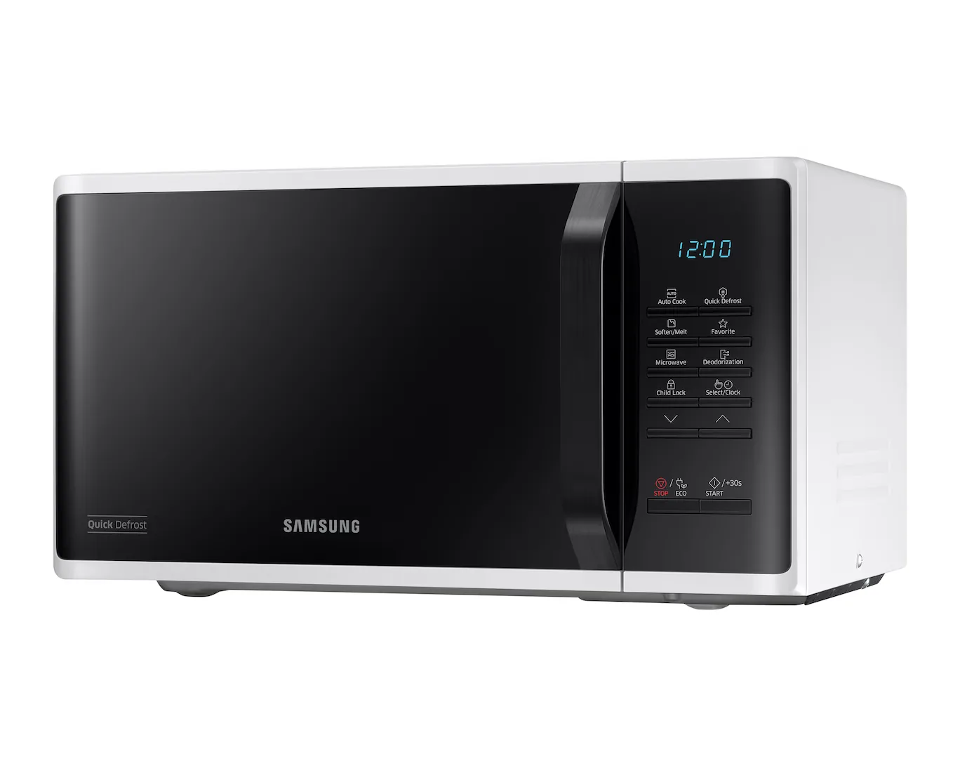 Samsung 23 Liters Solo Microwave with Quick Defrost, White - MS23K3513AW/SG"Min 1 year manufacturer warranty
