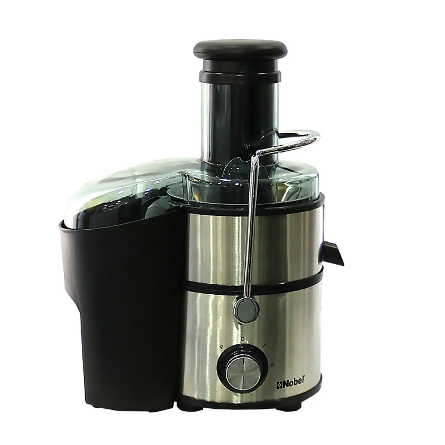 Nobel Juicer Stainless Steel 2 Litre 800w 2 Speed Stainless Steel Strainer Safety Lock Device Grinder, Chopper, Blender Glass Nje404e