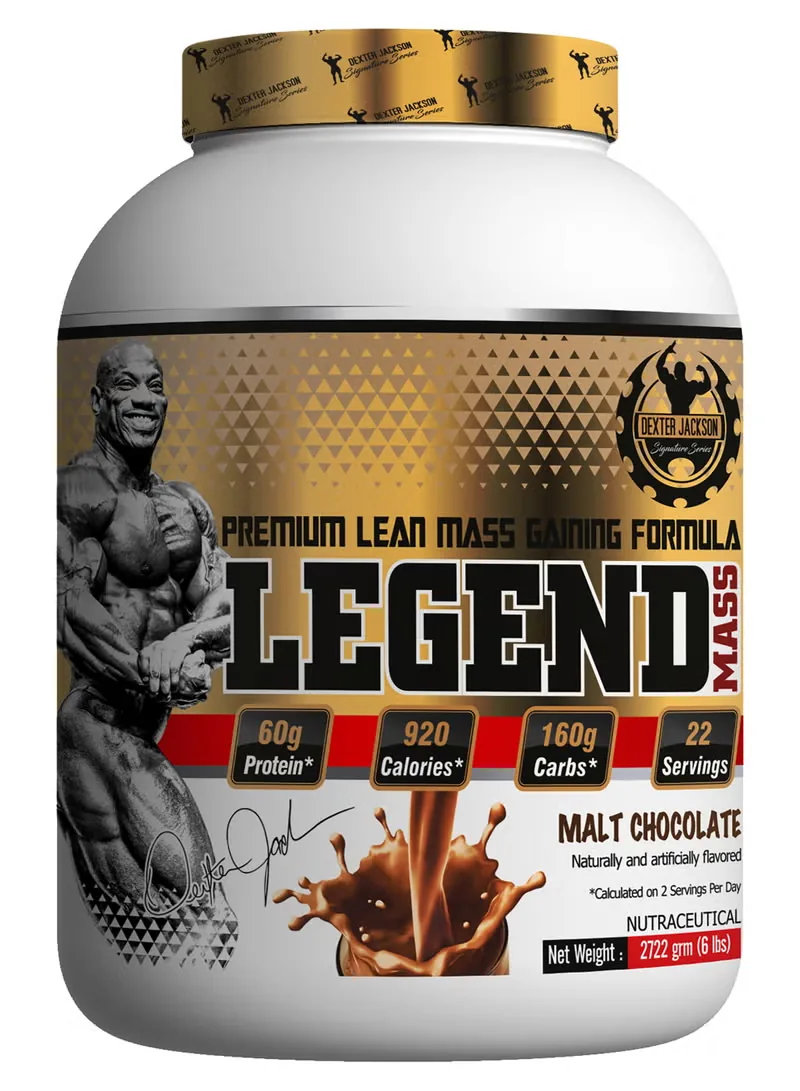 Gold Series Legend Mass Gainer 6 lbs - Premium Lean Mass Gaining Formula (Malt Chocolate)