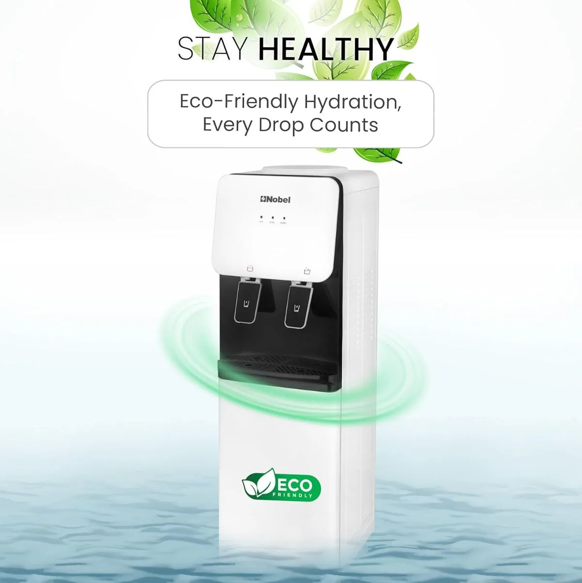 Nobel Water Dispenser Free Standing Model - NWD1600 1 Year Full & 5 Year Compressor Warranty.