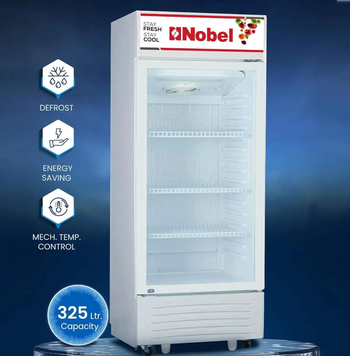 Nobel Standing Refrigerator 325 Liter NSF325