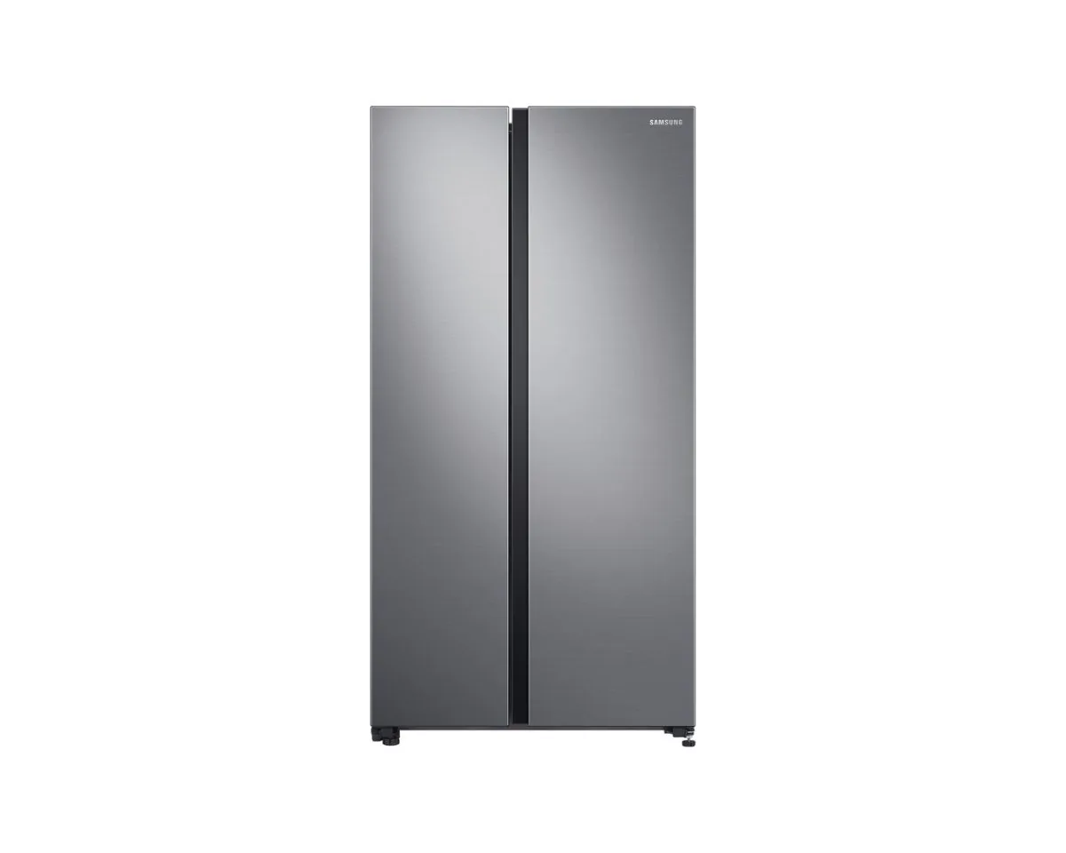 SAMSUNG SIDE BY SIDE REFRIGERATOR 655 LT DIGITAL INVERTER 20 YR WARRANTY / 92(W) X 72(D) X 179(H) CM ( COL - GENTLE SILVER MATT )