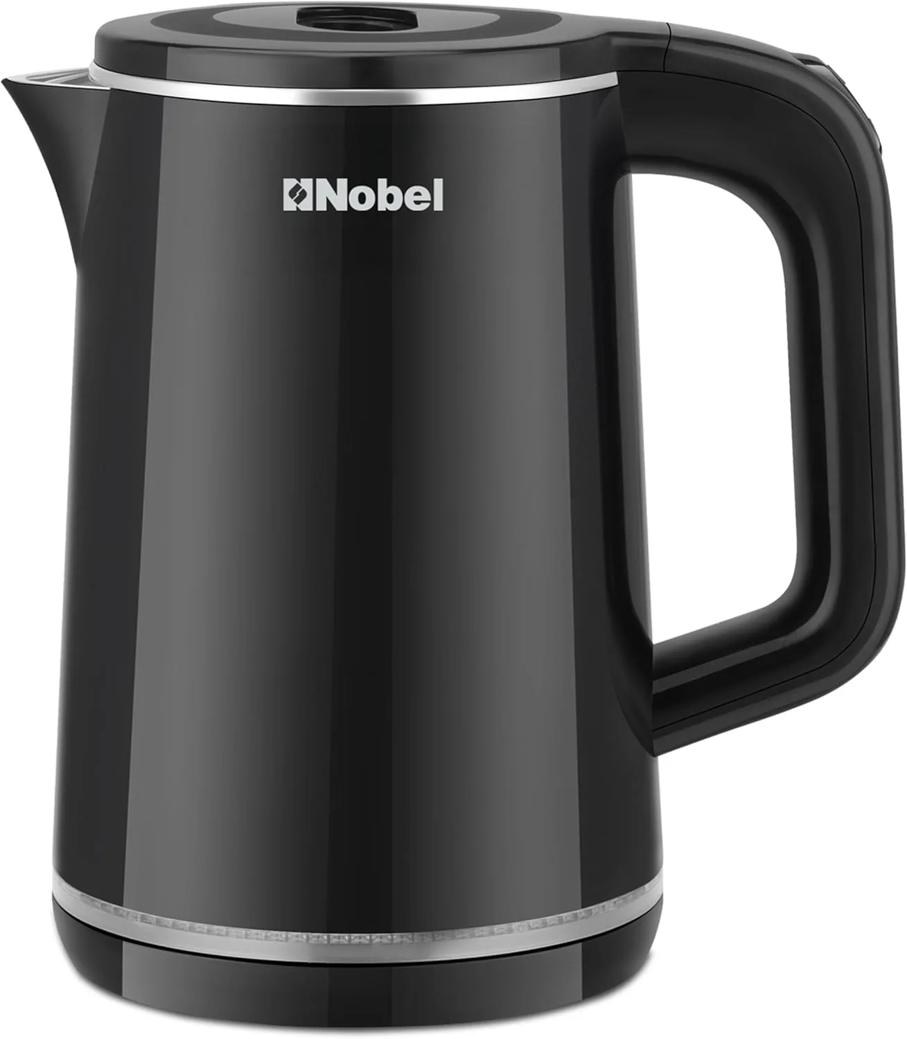 Nobel Electric Kettle 1.5L Stainless Steel Inner Body, 1500W Fast Boil, 360° Rotational Base, Anti-Dry Protection, Stainless Steel Inner Lid – NK104B