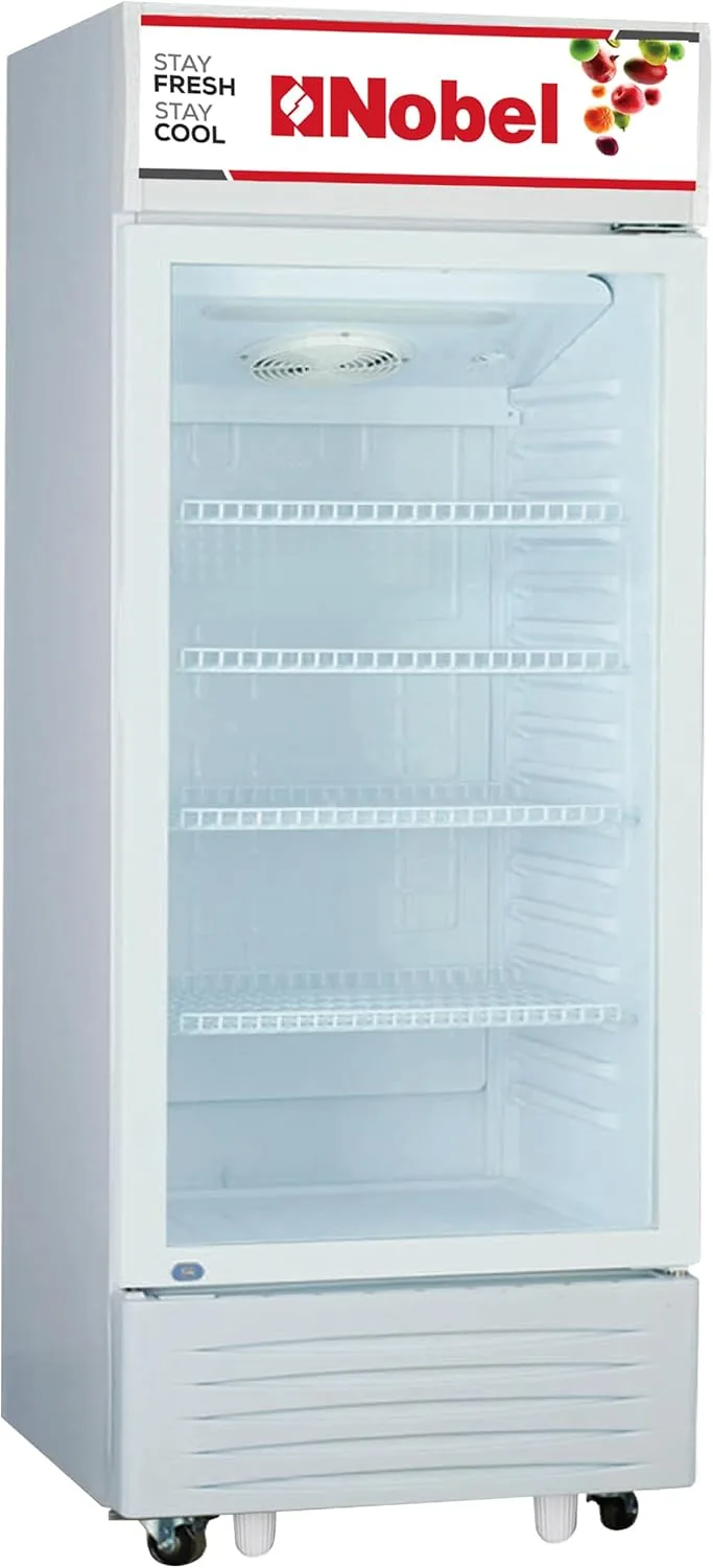 Nobel Showcase Chiller White 400 Ltrs Gross Capacity, 338 Ltrs Net Capacity NSF400 (Basic Installation Included)