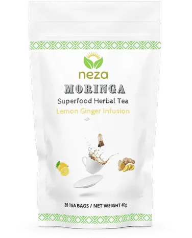 Moringa Herbal Tea Lemon Ginger Infusion