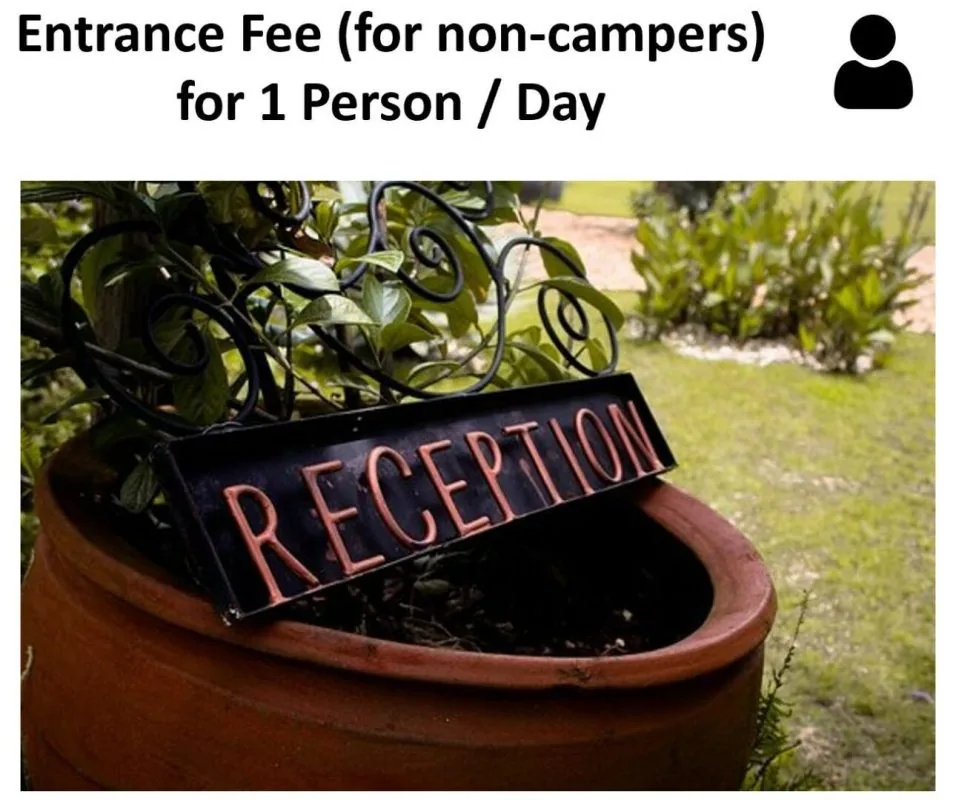 Wonderland Entrance Fee (per person/day) for non-campers