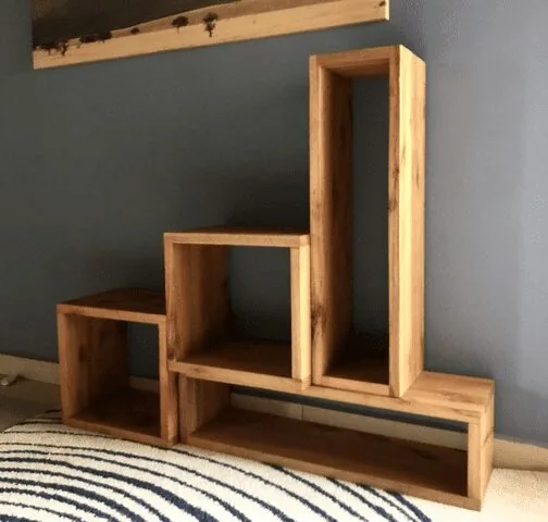 Customizable Wood Box Shelf