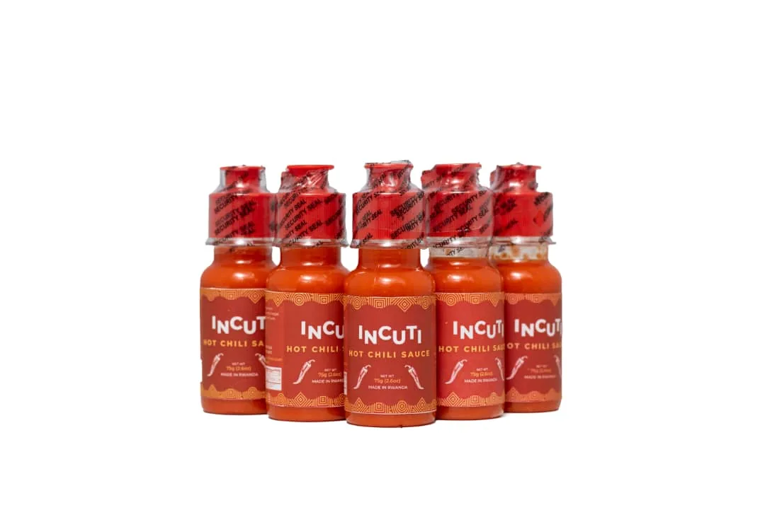 INCUTI Hot Chili Sauce 5 Bottles of 75g