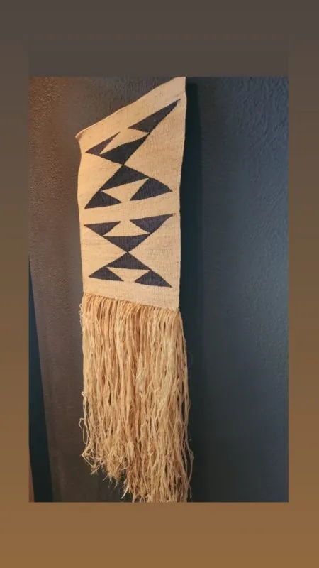 Woven Raffia Wall Hanging