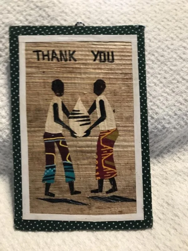 Wooden Hand Decorated Picture Card