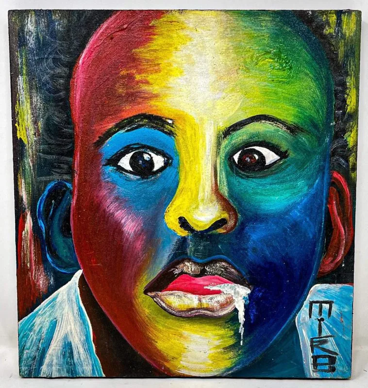 A different Smile- Original painting by Briand Kimana
