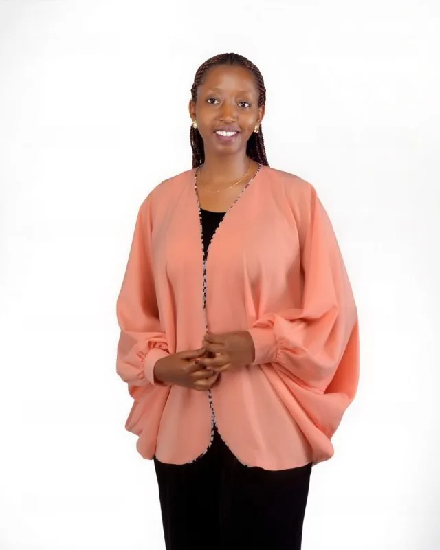 F and Y Made in Rwanda Bomber Kimono