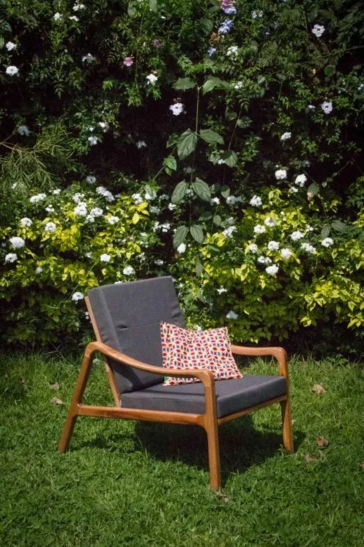 Custom-made Wood and Fabric Chair