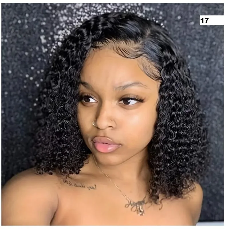 Curly Short Wig, 200 Density