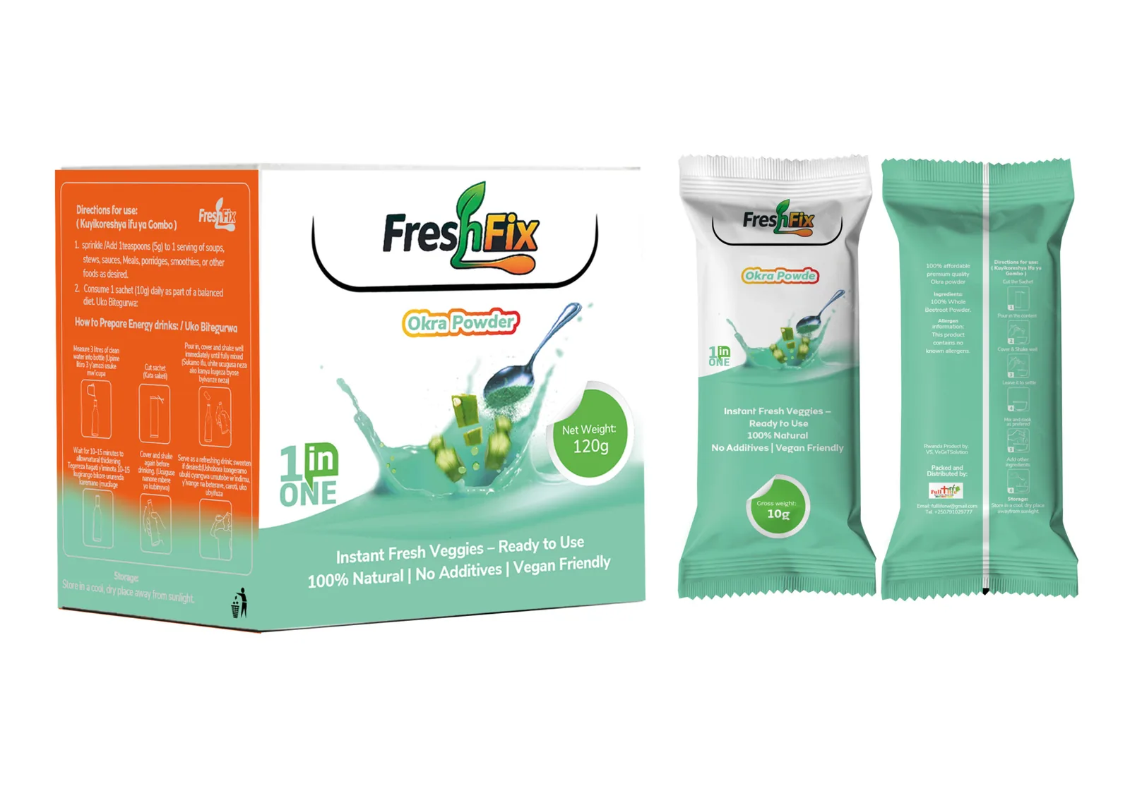 OkraTinO(Instant Natural Okra Powder)