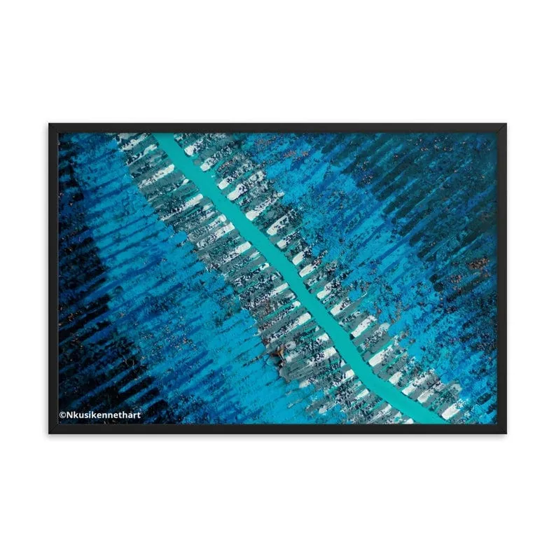 Regeneration Series - Framed poster - Coffee Acrylics - Nkusi Kenneth Art