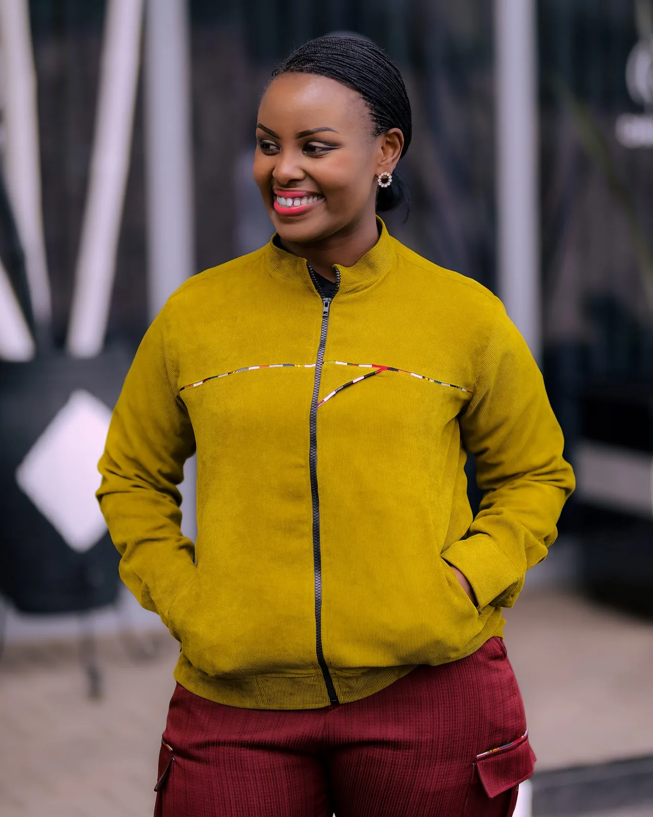F and Y's made in rwanda Rider Jacket