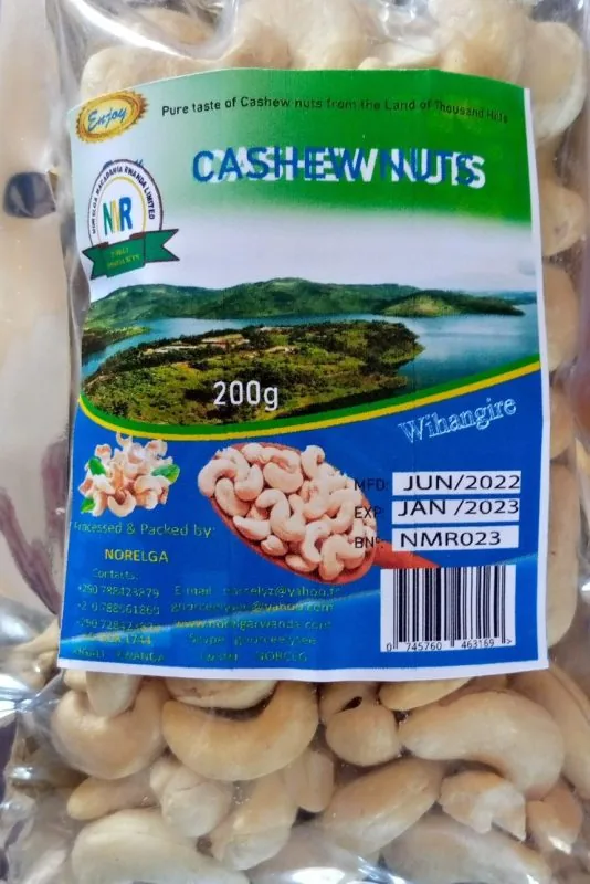 Utamu Cashew Nuts 200g by Norelga Macadamia Rwanda Ltd