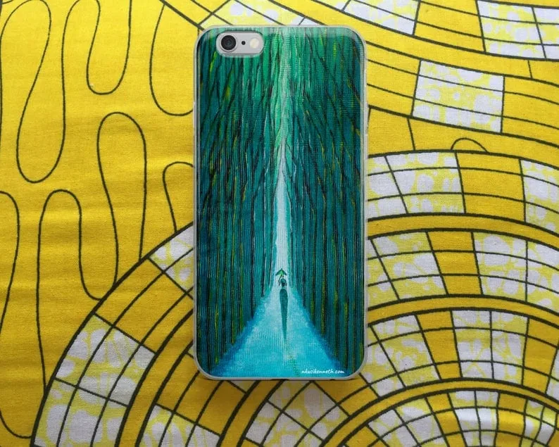 iPhone Case - Dear mum Series II - African art - Original painting by Kenneth Nkusi (iridescent on canvas) - 6/6S/6+/6S+/7/7+/8/8+/X