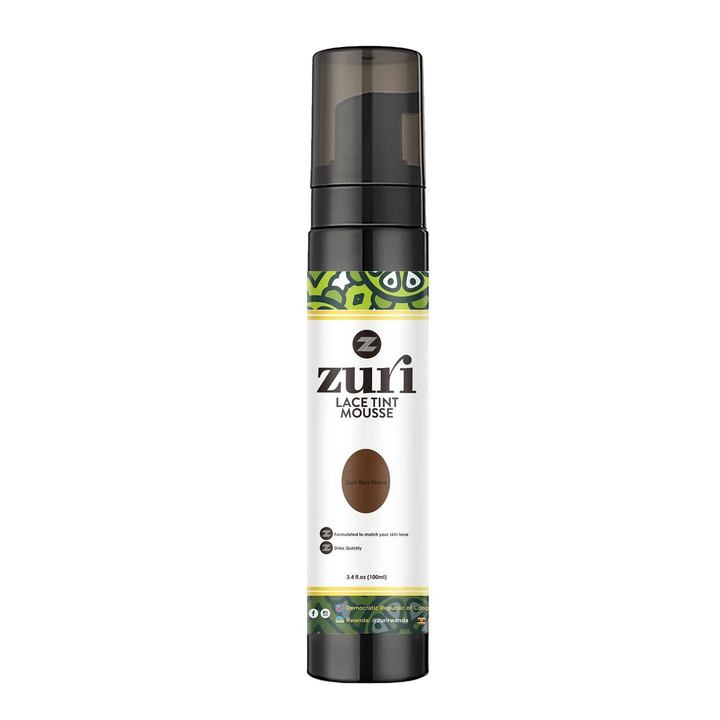 ZURI LACE TINT MOUSSE BOIS NOIR 100ML
