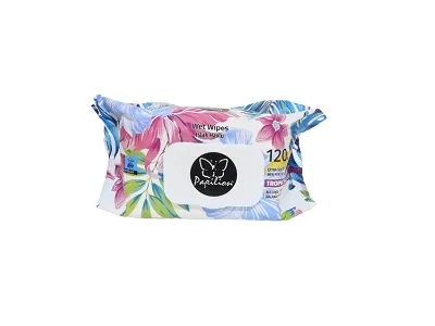 Papilion Wet Wipes 120pcs flower