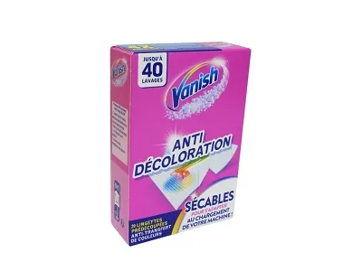 Vanish Anti decolortion Detergent 20pcs