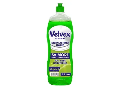 Velvex platinum Dishwashing liquid orginal 1L