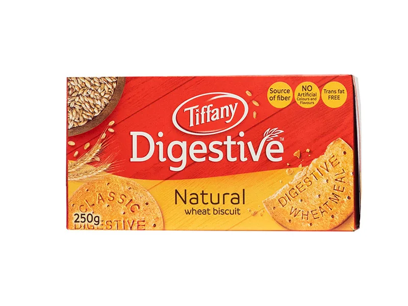 Tiffany Digestive natural wheat biscuits 250g