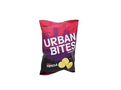 Urban bites potato crisps Paprika120g