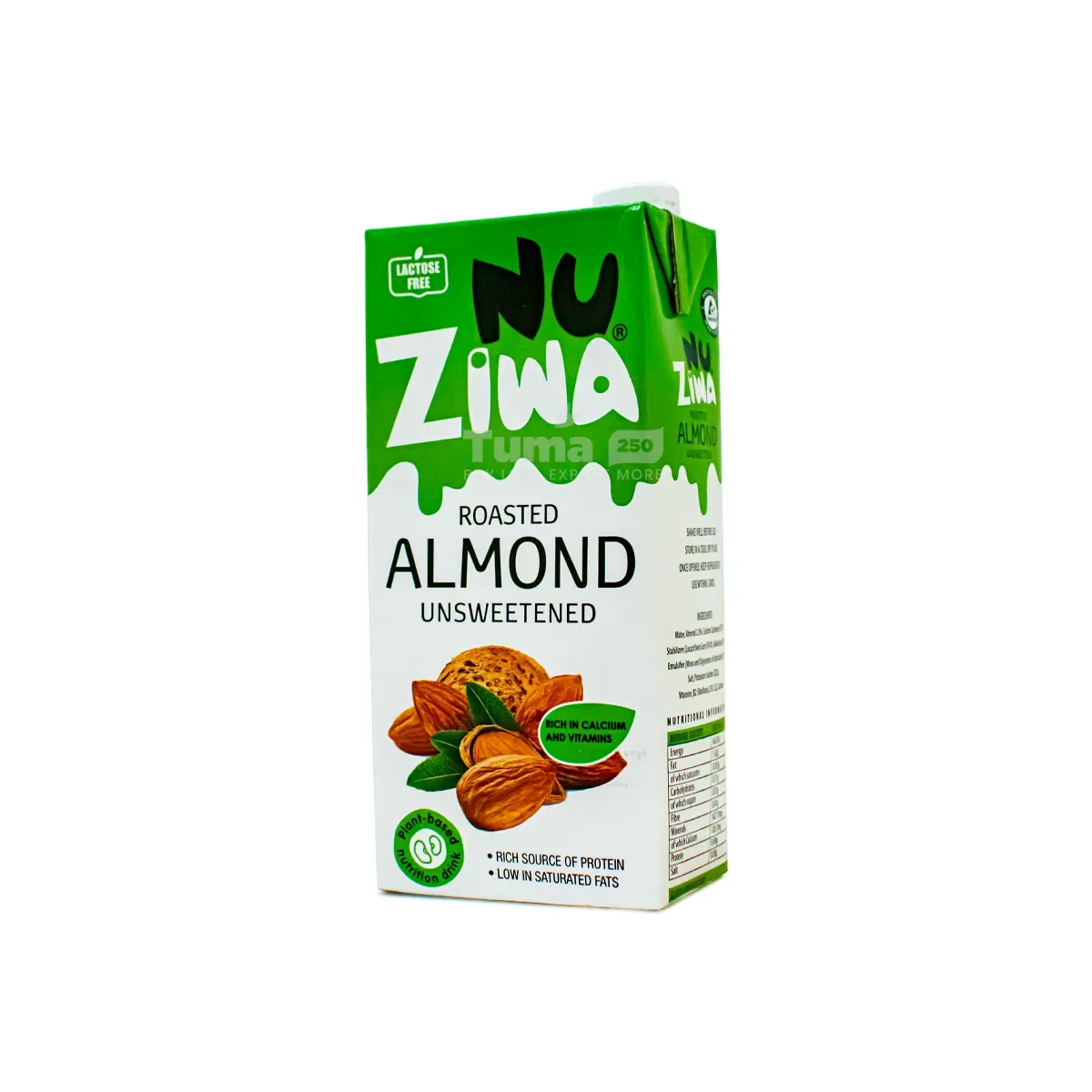 NuZiwa Unsweetened Roasted Almond Milk  1L