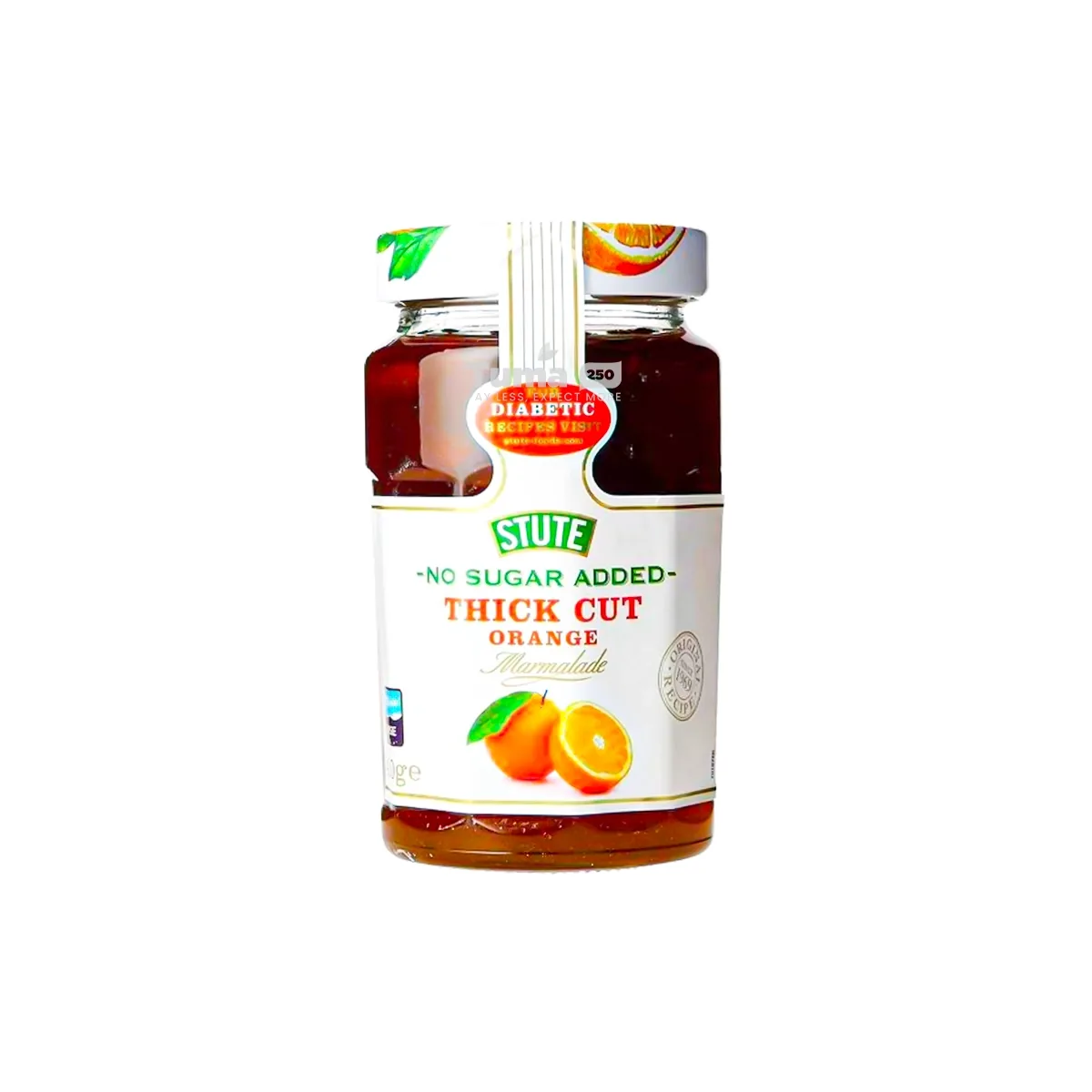 Stute Foods  For Diabetic No Sugar Added Thick Cut Orange Marmalade 430g